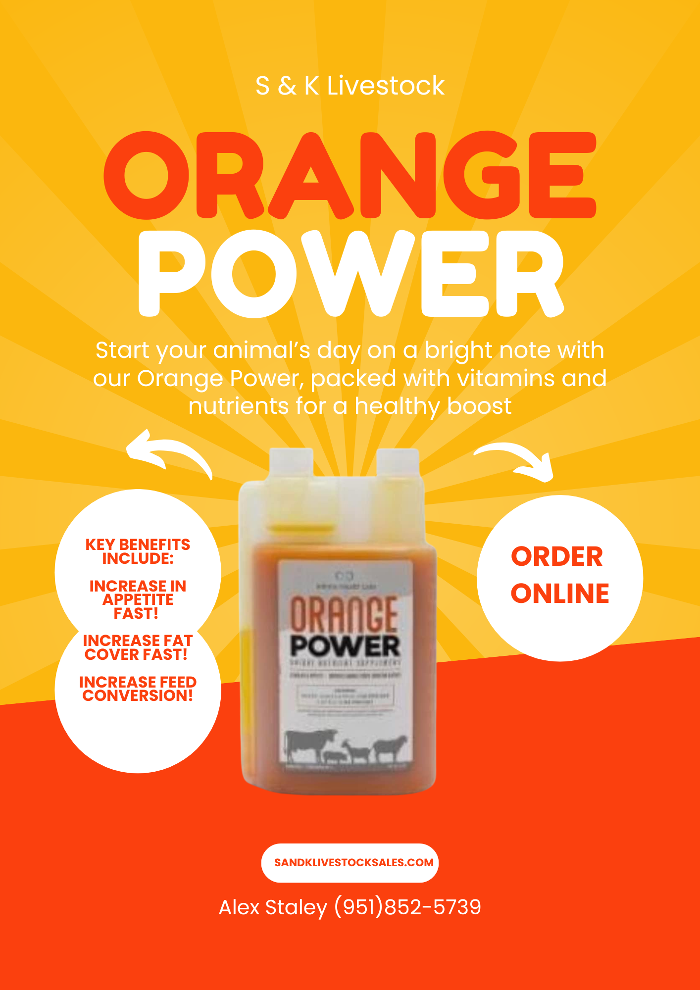 Sample of Orange Power 5 Oz. Free!! Just pay S/H.